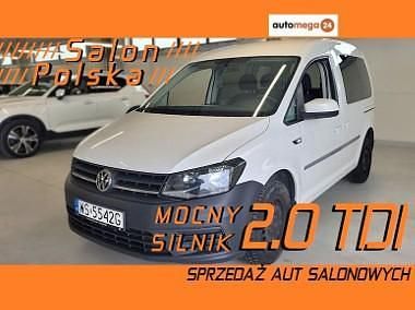 Biały Używany 2018 VW Caddy Comfortline Minivan | 40 600 zł (Super Cena) - Obraz 1/4