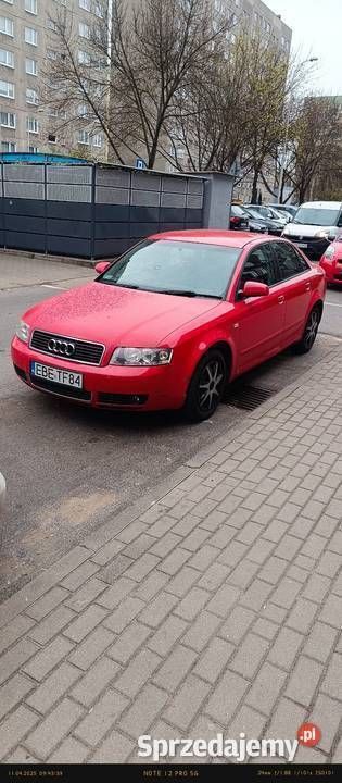 Czerwony Używany 2004 Audi A4 Sedan/Limuzyna | 3999 zł - Obraz 1/3