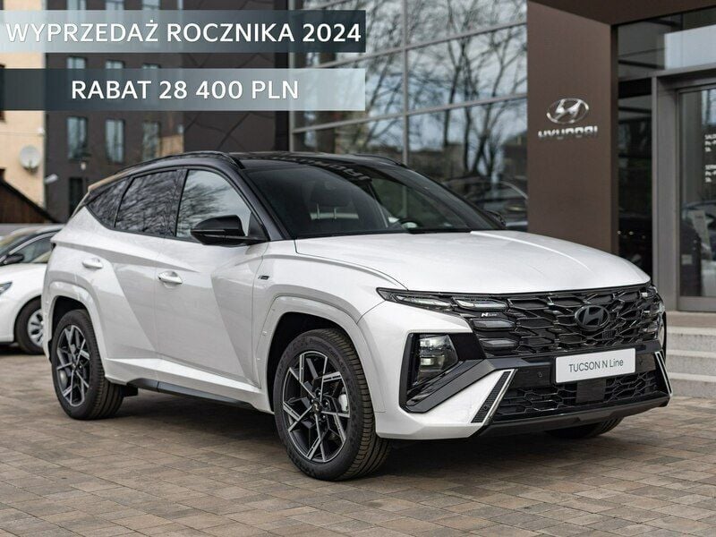Biały Nowe 2024 Hyundai Tucson SUV | 152 900 zł (Dość drogi) - Obraz 1/4