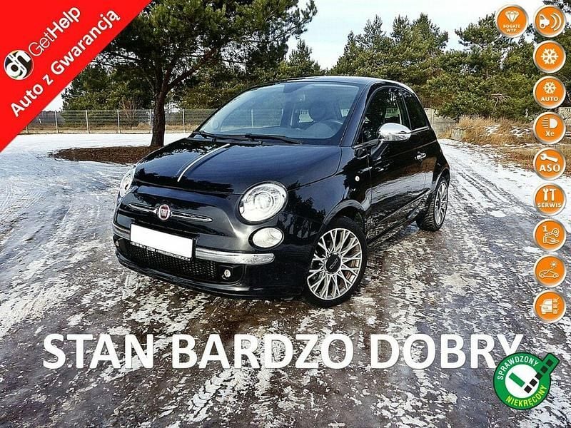 Używany Fiat 500 Lounge 85 KM (62 kW) 2012 Czarny Hatchback