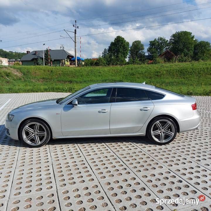 Srebrny Używany 2011 Audi A5 Sportback S-Line Hatchback | 57 000 zł - Obraz 1/4