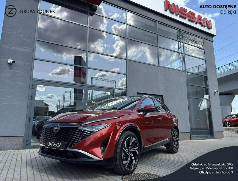 Czerwony (metalik) Nowe 2025 Nissan Qashqai SUV | 154 755 zł (Dość drogi) - Obraz 1/4