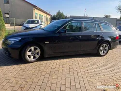 Czarny Używany 2008 BMW 520 Kombi | 27 000 zł (Dość drogi)