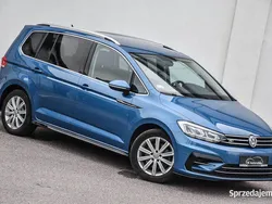 Niebieski Używany 2018 VW Touran Highline Minivan | 86 900 zł