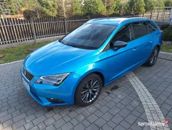 Niebieski Używany 2015 Seat Leon ST CONNECT Kombi | 52 500 zł