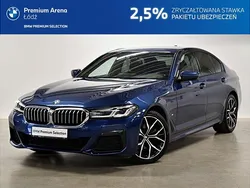 Niebieski phytonic metalizowany Używany 2021 BMW 520 Shadowline Sedan/Limuzyna | 159 900 zł (Drogi)