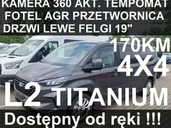 Szary (metalik) Nowe 2024 Ford Tourneo Custom Minivan | 275 643 zł (Uczciwa cena)
