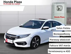 Taffeta white Używany 2018 Honda Civic Executive Sedan/Limuzyna | 89 900 zł (Dość drogi)