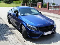 Niebieski Używany 2016 Mercedes C300 Coupe | 85 000 zł