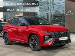 Czerwony (metalik) Nowe 2024 Hyundai Tucson SUV | 149 900 zł (Dość drogi)