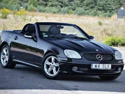 Czarny (metalik, perła) Używany 2001 Mercedes SLK200 Kabriolet | 25 900 zł