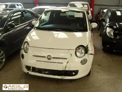 Biały (metalik) Używany 2008 Fiat 500 Hatchback | 22 533 zł