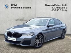 Szary bluestone metalizowany Używany 2021 BMW 520 Shadowline Sedan/Limuzyna | 169 900 zł (Dość drogi)
