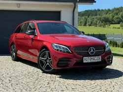 Bordowy (metalik) Używany 2020 Mercedes C300 AMG line Kombi | 94 900 zł