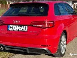 Czerwony Używany 2019 Audi A3 Sportback S-Line Hatchback | 91 000 zł (Uczciwa cena)