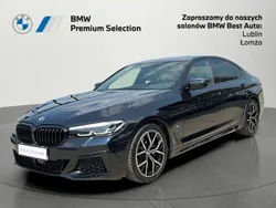 Czarny carbon m metalizowany Używany 2023 BMW 520 Shadowline Sedan/Limuzyna | 219 900 zł