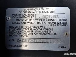 Używany 1981 De Lorean DMC-12 Coupe | 299 000 zł