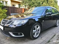 Czarny Używany 2008 Saab 9-3 Aero Kombi | 38 900 zł