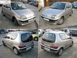 Srebrny (metalik) Używany 2002 Fiat Seicento Hatchback | 3199 zł