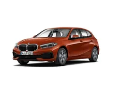 Pomarańczowy zachód słońca metalizowany Używany 2024 BMW 118 Advantage Hatchback | 124 900 zł (Drogi)
