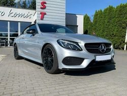 Srebrny Używany 2018 Mercedes C220 AMG line Kabriolet | 128 900 zł (Uczciwa cena)
