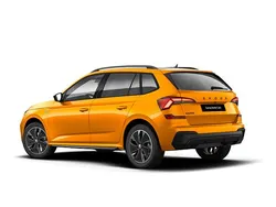 Pomarańczowy phoenix metalizowany Nowe 2025 Skoda Kamiq Monte Carlo SUV | 140 450 zł (Uczciwa cena)