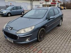 Niebieski jasny Używany 2008 Peugeot 407 Kombi | 5500 zł (Dobra cena)