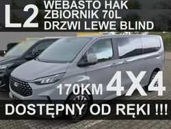 Szary Nowe 2024 Ford Tourneo Custom Titanium Minivan | 283 447 zł (Uczciwa cena)