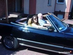 Czarny Używany 1989 Mercedes 560 Kabriolet | 150 000 zł