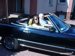 Czarny Używany 1989 Mercedes 560 Kabriolet | 165 000 zł
