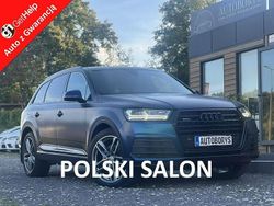 Niebieski Używany 2018 Audi Q7 S-Line SUV | 137 900 zł