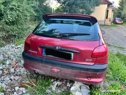Bordowy Używany 2002 Peugeot 206 Hatchback | 1000 zł