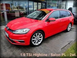 Czerwony Używany 2019 VW Golf VII Highline Kombi | 59 900 zł (Uczciwa cena)
