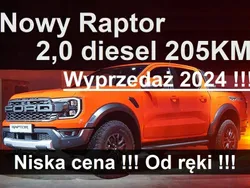 Pomarańczowy Nowe 2024 Ford Ranger Raptor Pickup | 256 332 zł (Dość drogi)
