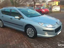 Niebieski Używany 2004 Peugeot 407 Kombi | 6999 zł