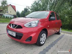 Wiśniowy Używany 2014 Nissan Micra Hatchback | 20 000 zł (Uczciwa cena)