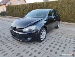 Czarny Używany 2010 VW Golf VI Highline Hatchback | 15 999 zł (Super Cena)