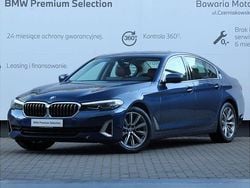 Niebieski phytonic metalizowany Używany 2021 BMW 520 Luxury Line Sedan/Limuzyna | 144 900 zł (Dość drogi)