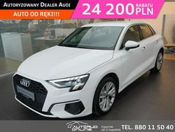 Biały Używany 2023 Audi A3 Sportback Hatchback | 119 900 zł (Super Cena)