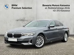 Szary bluestone metalizowany Używany 2021 BMW 530 Luxury Line Sedan/Limuzyna | 179 900 zł (Dość drogi)