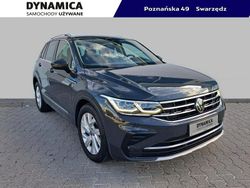 Szary Używany 2022 VW Tiguan Elegance SUV | 104 900 zł (Uczciwa cena)