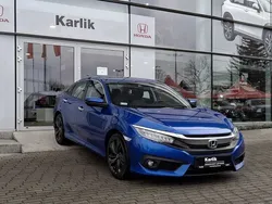 Brilliant sporty blu Używany 2018 Honda Civic Executive Sedan/Limuzyna | 63 900 zł (Dość drogi)