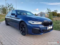 Niebieski Używany 2021 BMW 520 Sedan/Limuzyna | 164 900 zł