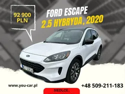 Biały Używany 2020 Ford Escape SUV | 93 500 zł