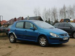 Niebieski Używany 2001 Peugeot 307 Hatchback | 1500 zł (Dobra cena)