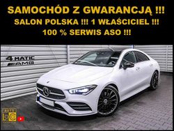 Biały (metalik) Używany 2020 Mercedes CLA250 Sedan/Limuzyna | 109 665 zł