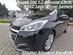 Czarny Używany 2018 Peugeot 208 Hatchback | 28 999 zł (Dobra cena)
