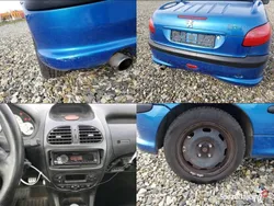 Niebieski Używany 2001 Peugeot 206 CC Kabriolet | 3999 zł (Dobra cena)