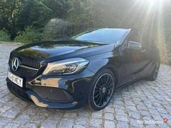 Czarny (metalik) Używany 2017 Mercedes A200 AMG line Sedan/Limuzyna | 57 600 zł (Super Cena)