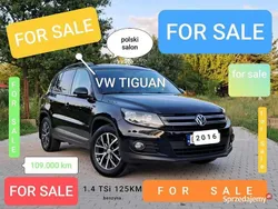Czarny Używany 2016 VW Tiguan SUV | 52 900 zł (Dobra cena)